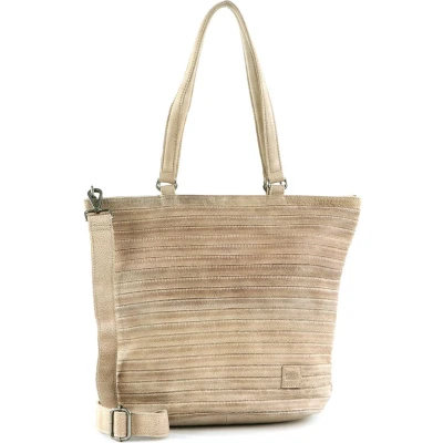 Afbeelding van FREDsBRUDER Leren Schoudertas Punz Shoulder Bag Oat Beige