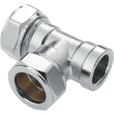 Afbeelding van Bonfix Vernikkelde T koppeling 22x22x3/4&quot;