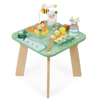Afbeelding van Janod Houten speelgoed activiteiten/speeltafel de weide