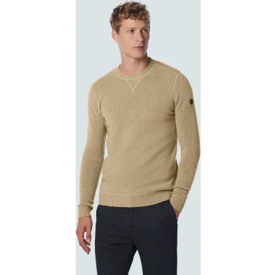 Afbeelding van No Excess Trui Melange Beige maat 3XL Heren met Regular fit Pasvorm Modal Suitable Herenkleding