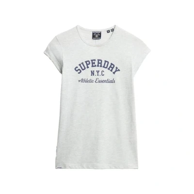 Afbeelding van Superdry Tshirt print, Dames, Maat: 42, Iced grey marl