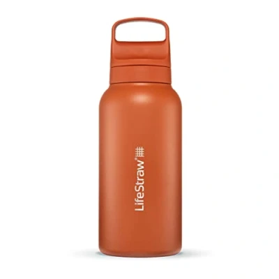Afbeelding van Lifestraw Go 2.0 Stalen Waterfles met Filter 1L Kyoto Orange