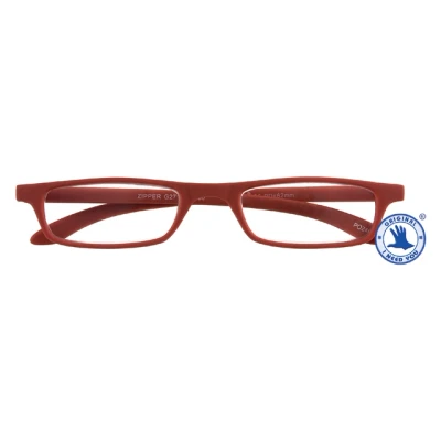 Afbeelding van Leesbril +3.00 Zipper Rood