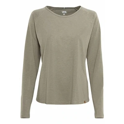 Afbeelding van camel active Longsleeve, Heren, Maat: Small, Dark khaki