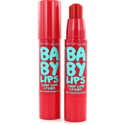 Afbeelding van Maybelline Baby Lips Color Balm Crayon 005 Candy Red (2 Stuks)