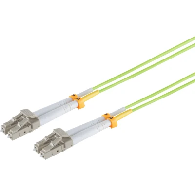 Afbeelding van Shiverpeaks S/CONN maximale connectiviteit glasvezel duplex patchkabel LC/LC 50/125µ, OM5, limegroen, 1,0 m (CAT6, 1 m), Netwerkkabel