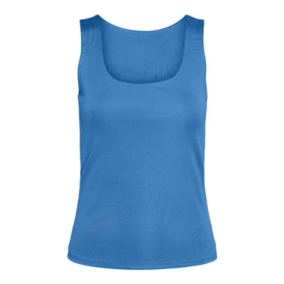 Afbeelding van VERO MODA VMMILLION SL Square TOP 2 weg JRS NOOS, Ibiza Blue., M