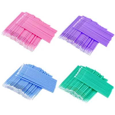Afbeelding van Wegwerp microborstels, wimperborstel, reinigingsstaafjes, applicator voor wimperverlenging, remover, make up, tandheelkunde, 400 stuks