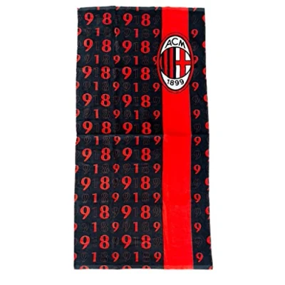 Afbeelding van A.C. Milan, strandlaken in badstof, 70 x 140 cm, 100% katoen, officieel product, van Cimato