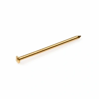 Afbeelding van Hjz draadnagel 2,4x50mm messing bombé kop (Per 1 kg)