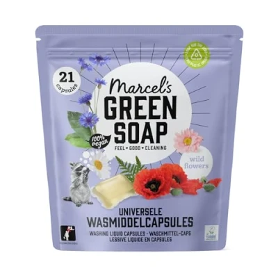 Afbeelding van Marcel&#039;s Green Soap Wascapsules Wilde Bloemen 21 capsules