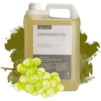 Afbeelding van ZenGrowth Druivenpitolie 250ml, 100% natuurlijk, dierproefvrij, afkomstig uit Spanje