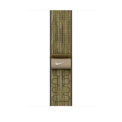 Afbeelding van Apple Watch Strap 46mm Green/Grey Nike Sport Loop (145 220mm)