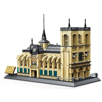 Afbeelding van Wange Onze Lieve Vrouw Kathedraal. Montage Architectuur Model met Blokken