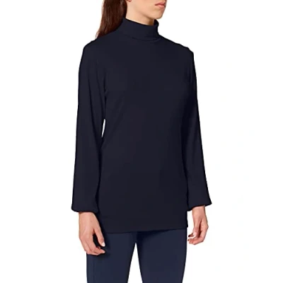 Afbeelding van Trigema dames coltrui, Donkerblauw, XS
