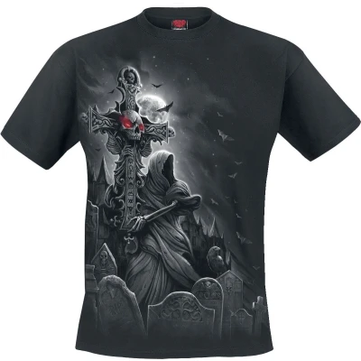 Afbeelding van Spiral Heren Tshirt S GRAVE WALKER Zwart