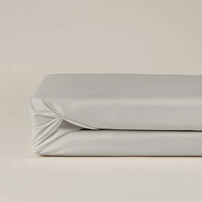 Afbeelding van Hoeslaken Jersey Stretch Creme 90x200 Cm Luna Bedding Dekbed Discounter.nl