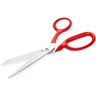 Afbeelding van Mundial Professionele Stofschaar met Microvertanding RVS Rood Gelakt 18 cm