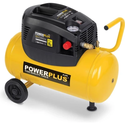 Afbeelding van Powerplus POWX1725 Compressor Luchtcompressor 1100W 8 bar Olievrij 24L tankinhoud