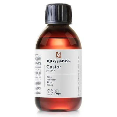 Afbeelding van Naissance Ricinusolie Castor Olie (nr. 217) 225ml Koudgeperste, Natuurlijke, Veganistisch, Hexane Free, Geen GGO