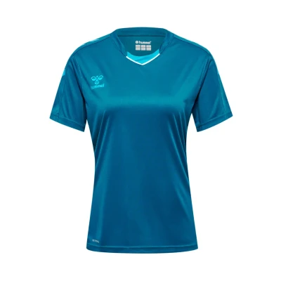 Afbeelding van Hummel Tshirt print, Dames, Maat: 44, Blue coral