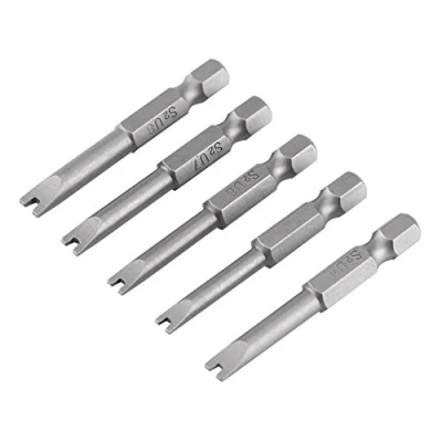 Afbeelding van Set Van 5 Stks 50mm 1/4&quot;Magnetische Schroevendraaierbits Hex Schacht Schroevendraaier Hoofd U Vorm Voor Elektrische U4 U8