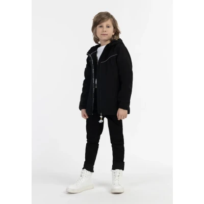 Afbeelding van DREIMASTER Functioneel Jack 146 / Zwart 65% Polyester 35% Viscose
