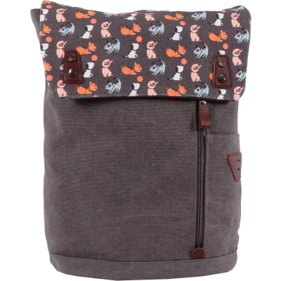 Afbeelding van Biggdesign Dogs Vintage Laptoprugzak, Grijs