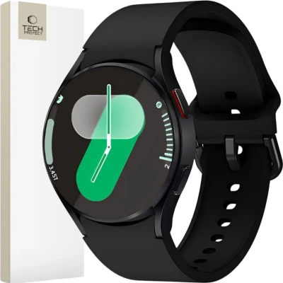 Afbeelding van TECH PROTECT SILICONEN SAMSUNG GALAXY WATCH 4 / 5 PRO 6 7 FE ZWART