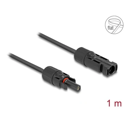 Afbeelding van Delock DL4 Solar Flachbandkabel Stecker zu Buchse 1 m schwarz HQ pro