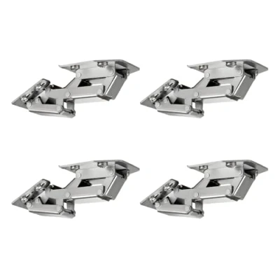 Afbeelding van Gedotec Schroefscharnier CH 300 Caravan scharnier voor opliggende aanslag staal vernikkeld schroefband deur &amp; kleppen gewicht 2,1 kg 4 stuks meubelscharnier meubeldeuren kastdeuren