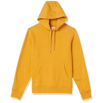 Afbeelding van Amazon Essentials Men&#039;s Fleecetrui met capuchon (verkrijgbaar in grote en lange maten), Goud, L