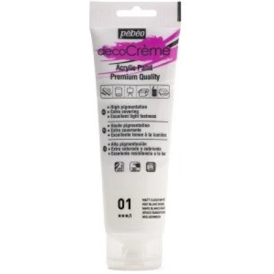 Afbeelding van Verf wolk wit Acryl mat 120 ml Pébéo