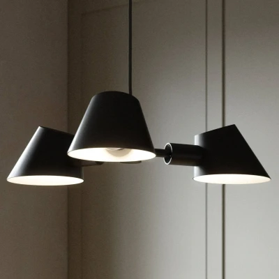 Afbeelding van DFTP by Nordlux Hanglamp Stay, 3 lamps, zwart