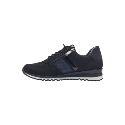 Afbeelding van Marco Tozzi Sneakers laag, Dames, Maat: 42, Dk navy comb Kunststof/ textiel