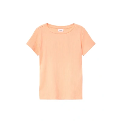 Afbeelding van s.Oliver Elastisches Tshirt print voor kinderen, Maat: 92/98, Orange