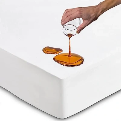Afbeelding van Flowen Matrasbeschermer 160x200 cm Waterdichte Hoeslaken Katoenen Matrashoes Ademend voor Bed Vochtbescherming Anti Mijt Hypoallergeen Antibacterieel Matras Machinewasbaar