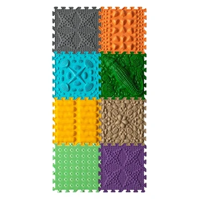 Afbeelding van ORTO NATURE Massagepuzzel Vloermatten Orthopedische Spelmat voor Kinderen, Zintuiglijk spel, Interlocking Vloertegels, Kinderspeelmatten, Spelmatset (krokodil hier)