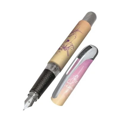 Afbeelding van Online Vulpen College Eenhoorn, Inktvulpen voor rechtshandigen, ergonomische handgreep, hoogwaardige iridium veer medium, standaard inktpatronen, incl. combicartridge blauw, geschikt mensen met