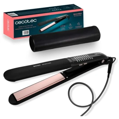 Afbeelding van Cecotec Bamba RitualCare 1200 titanium Ion touch Stijltang, 60 W, coating, selector en echte ionen, snelle verwarming, drijvende platen, temperatuur