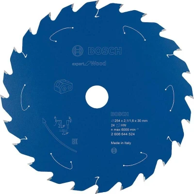 Afbeelding van Bosch Accessoires Expert for Wood cirkelzaagblad voor accuzagen 254x2,1/1,6x30 T24 1 stuk(s) 2608644524