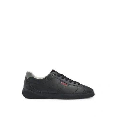 Afbeelding van HUGO Riven TENN Sneakers laag, Heren, Maat: 44, Black Imitatieleer/ textiel