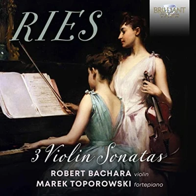Afbeelding van Robert Bachara Ries: 3 Violin Sonatas (CD)