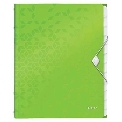 Afbeelding van Sorteermap Leitz WOW 12 tabbladen PP groen
