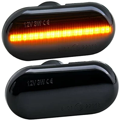 Afbeelding van Led zijknipperlichten geschikt voor Renault TWINGO I, II, III zwart
