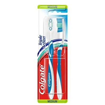Afbeelding van Colgate Tandenborstel Triple Action, 2 stuks
