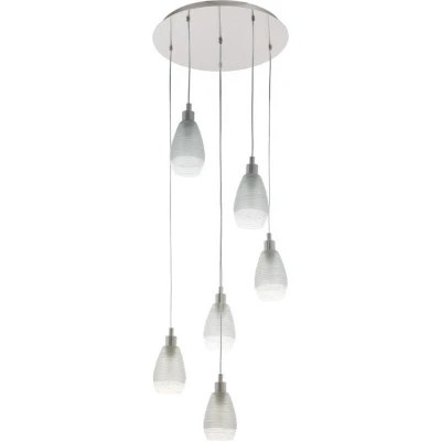 Afbeelding van EGLO SIRACUSA hangende plafondverlichting Flexibele montage Nikkel E27 A,A+,A++,B,C,D,E