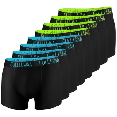 Afbeelding van Fullluwaa Herenboxershort, 8 stuks, Herenbroek, Vintage shorts, Boxershort, Lingerie S 4XL