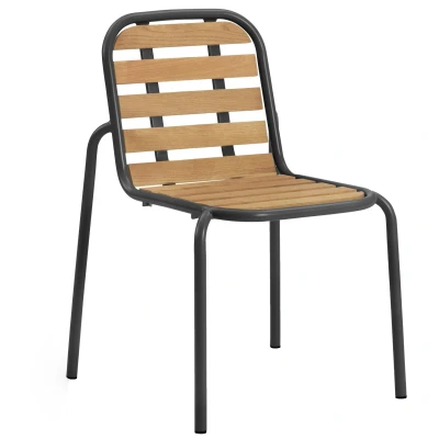 Afbeelding van Normann Copenhagen Vig Tuinstoel Robiniahout Zwart