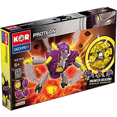 Afbeelding van Geomag Kor Proteon Vulkram Paars 103 delig